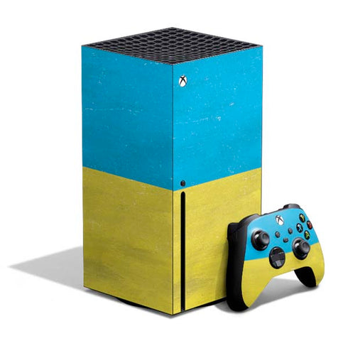 Ukraine Flag Distressed Xbox Series X Skins